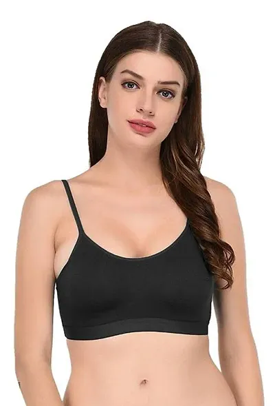 Free size comfortable stretchable non padded sports bra best fits to 28 to 34 size