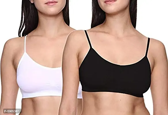 2 Pcs.Combo Of Free Size Non Padded Stretchable Sports Bra
