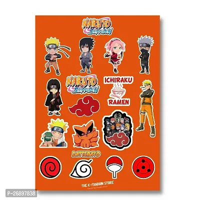 Pack of 45 Anime Stickers | Naruto Stickers | One Piece Stickers | Jujutsu Kaisen Stickers | Waterproof Vinyl Stickers for Laptop, Journal, Phone, Wall, Diary-thumb2