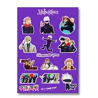 Pack of 45 Anime Stickers | Jujutsu Kaisen Stickers | Demon Slayer Stickers | Attack on Titan Stickers | Waterproof Vinyl Stickers for Laptop, Journal, Phone, Wall, Diary-thumb1