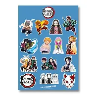 Pack of 45 Anime Stickers | Jujutsu Kaisen Stickers | Demon Slayer Stickers | Attack on Titan Stickers | Waterproof Vinyl Stickers for Laptop, Journal, Phone, Wall, Diary-thumb2