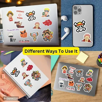 Pack of 45 Anime Stickers | Naruto Stickers | Jujutsu Kaisen Stickers | Attack on Titan Stickers | Waterproof Vinyl Stickers for Laptop, Journal, Phone, Wall, Diaryhellip;-thumb4