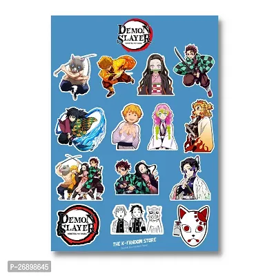 Pack of 45 Anime Stickers | Naruto Stickers | Jujutsu Kaisen Stickers | Demon Slayer Stickers | Waterproof Vinyl Stickers for Laptop, Journal, Phone, Wall, Diary-thumb5