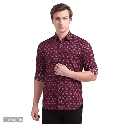 Reliable Pink Cotton Long Sleeves Casual Shirts For Men-thumb0