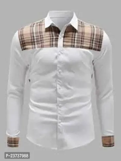 Reliable White Cotton Long Sleeves Casual Shirts For Men