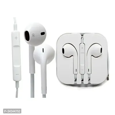 Stylish White In-ear Volume Control Headphone-thumb0