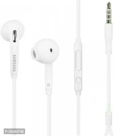 Stylish White In-ear Volume Control Headphone-thumb0