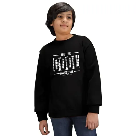 Boys Cotton Blend Printed Sweatshirt