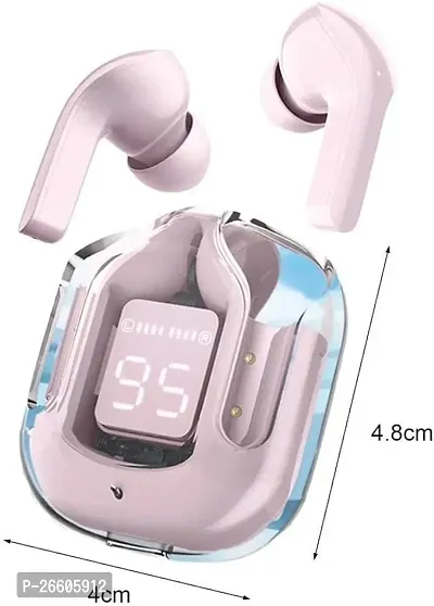 Latest Transparent Ultra -pods Earbuds 8D Stereo Audio, 15 Hours Playtime With Carry Case Bluetooth Gaming Headset (Multicolor, True Wireless)-thumb2