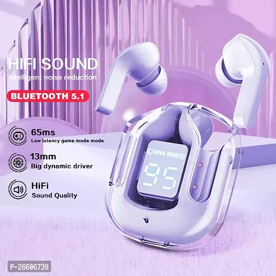 Latest Transparent Ultra -pods Earbuds 8D Stereo Audio, 15 Hours Playtime With Carry Case Bluetooth Gaming Headset-thumb3