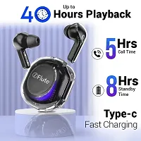 Ultrapods Pro-2 Bluetooth 5.3 LED Display Mini Crystal Earbuds Wireless Charging Bluetooth Headset (multicolour)-thumb1