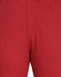 Classy Cotton Maroon Ankle Length Leggings-thumb3