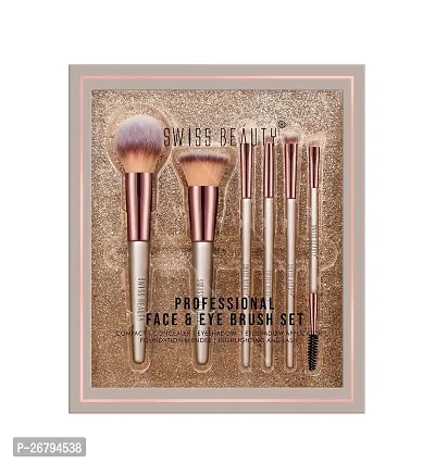 Swiss Beauty Professional Face and Eyes Brush Set of 6-thumb0