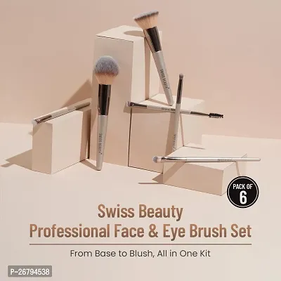 Swiss Beauty Professional Face and Eyes Brush Set of 6-thumb4