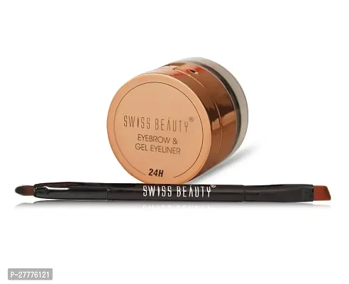 Swiss Beauty 2 in 1 Eyebrow and Eyeliner with Brush- Waterproof, Smudge proof  24 hours Lasting-thumb4