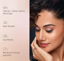 Swiss Beauty 2 in 1 Eyebrow and Eyeliner with Brush- Waterproof, Smudge proof  24 hours Lasting-thumb2