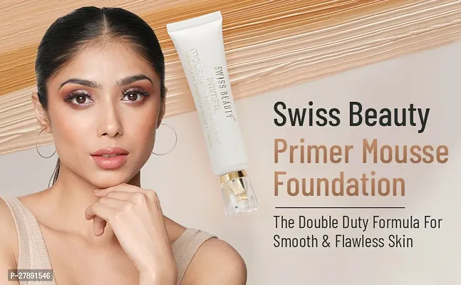 Swiss Beauty Primer Mousse Foundation- Rose Blush