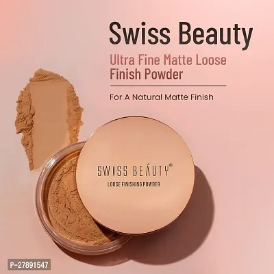 Swiss Beauty Ultra Fine Loose Finish Powder, Face Makeup, Shade-06 ( Transparent)-thumb0