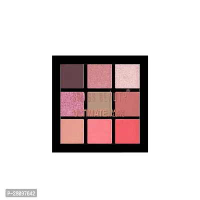 Swiss Beauty Ultimate 9 Pigmented Colors Eyeshadow Palette- 02- 6g-thumb0