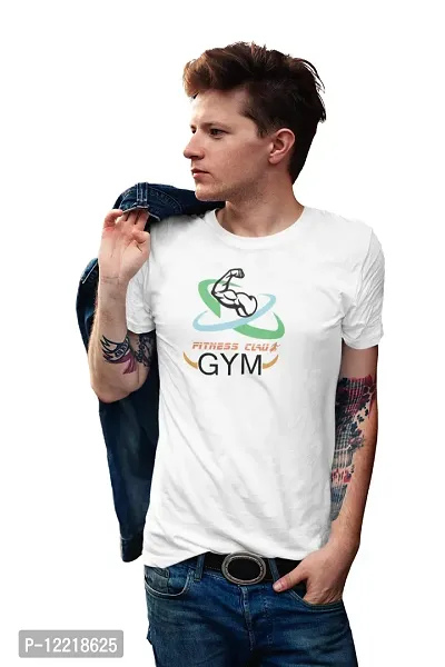 Fitness Claus, Gym, (White Tshirt) - Clothes for Gym Lovers- Foremost Gifting Material for Your Friends and Close Ones-thumb2