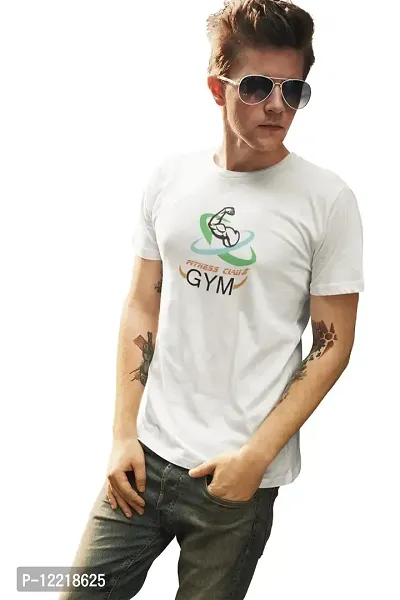 Fitness Claus, Gym, (White Tshirt) - Clothes for Gym Lovers- Foremost Gifting Material for Your Friends and Close Ones-thumb0