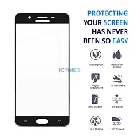 ICYNICS 11D Tempered Glass for Samsung J7 Prime HD Clear, Bubble-Free, Anti-Scratch with Edge to Edge Full Screen Coverage  Easy Installation (Black, Pack of 1)-thumb1