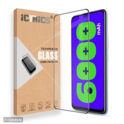 ICYNICS 11D Tempered Glass for Infinix Hot 12 Play Bubble-Free, HD Clear, Anti-Scratch with Edge to Edge Full Screen Coverage  Easy Installation (Pack of 1)-thumb0