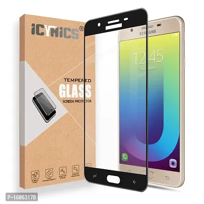 ICYNICS 11D Tempered Glass for Samsung J7 Prime HD Clear, Bubble-Free, Anti-Scratch with Edge to Edge Full Screen Coverage  Easy Installation (Black, Pack of 1)-thumb0