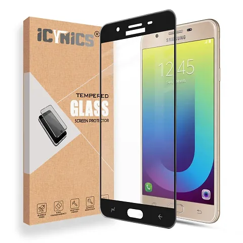 ICYNICS 11D Tempered Glass for Samsung J7 Prime HD Clear, Bubble-Free, Anti-Scratch with Edge to Edge Full Screen Coverage & Easy Installation (Black, Pack of 1)
