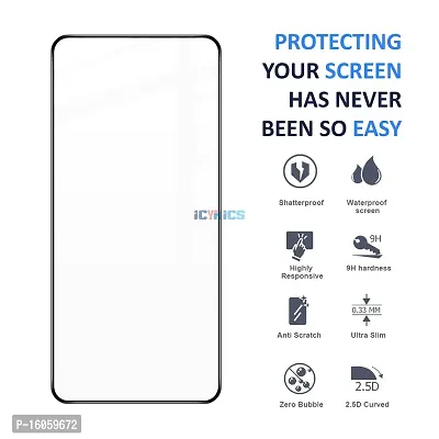 ICYNICS 11D Tempered Glass for Redmi Note 10 Pro Max Bubble-Free, HD Clear, Anti-Scratch with Edge to Edge Full Screen Coverage  Easy Installation (Pack of 1)-thumb2