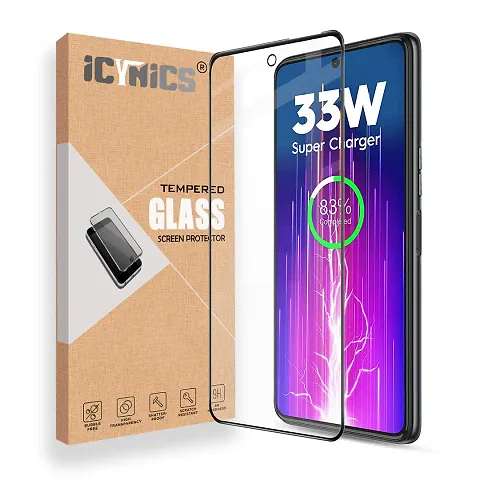 ICYNICS 11D Tempered Glass for Tecno Spark 8 Pro Bubble-Free, HD Clear, Anti-Scratch with Edge to Edge Full Screen Coverage & Easy Installation (Pack of 1)