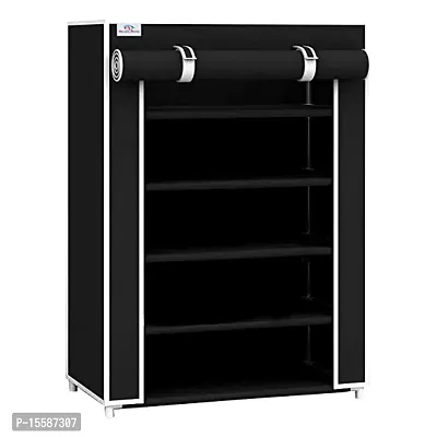 5 Shelves Black Shoe Rack-thumb4