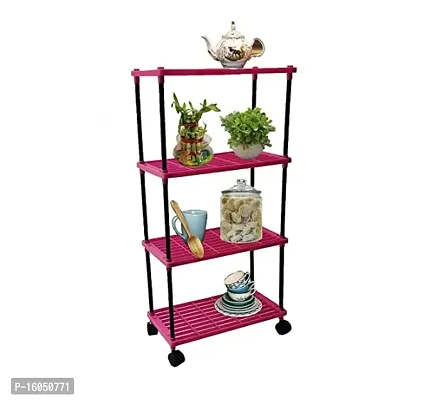 Kitchen Rack 4L Pink with wheels-thumb0