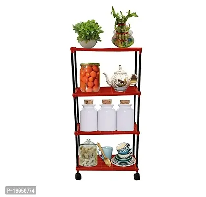 Kitchen Rack 4L Red with wheels-thumb0