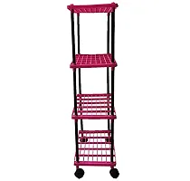 Kitchen Rack 4L Pink with wheels-thumb2