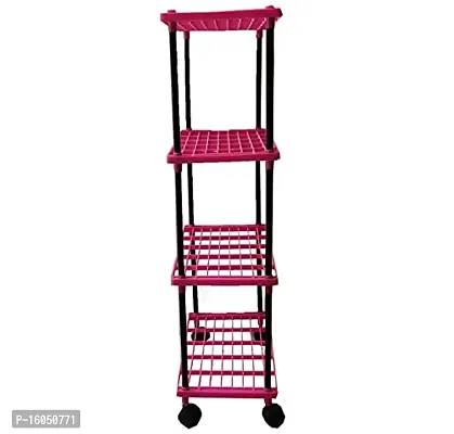 Kitchen Rack 4L Pink with wheels-thumb3