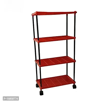 Kitchen Rack 4L Red with wheels-thumb2