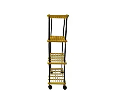 Kitchen Rack 4L Yellow with wheels-thumb2