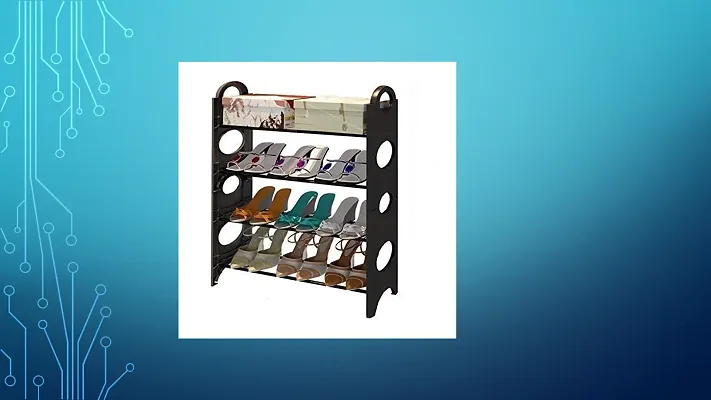 Briefy 4 layer Shoe Rack with Iron Pipe