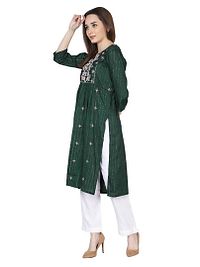 Embriodery Kurti pant with dupatta-thumb3