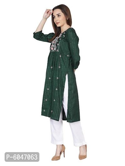 Embriodery Kurti pant with dupatta-thumb4