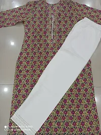 Trendy Beautiful Cotton Stitched Kurta Bottom Set-thumb3