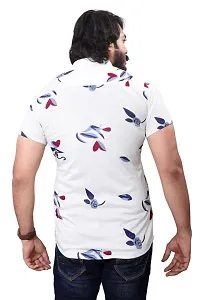 HASHTAG FASHION Men's Casual Stylish Shirt (White  Blue); Size:- Medium - HAGFO_D07-WHT-thumb3