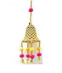 1 Pcs Happy Diwali Toran Hanging for Mandir Decoration along with 1 Pcs Golden Bell Toran Hanging for Diwali Decoration   Pack of 2 Items-thumb2