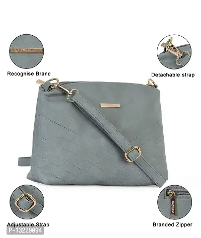 Nicoberry women,s slingbag (Grey)-thumb5