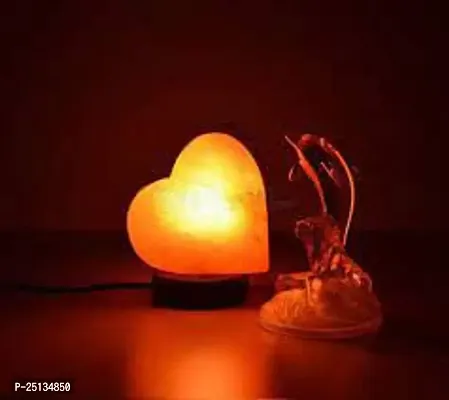 USB Salt Lamp Pyramid Shape Himalayan Crystal Rock Salt USB Lamp For Computer Laptop Car Weight 400 G Heart Shape