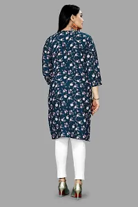 A-Line Multicoloured Printed Crepe Kurta-thumb2