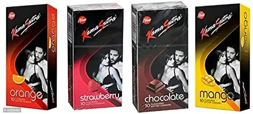 PREMIUM CONDOMS PACK OF 4, 40 PIECES EXTRA DOTTED AND LUBE FOR LONG TIME SEX IN MULTI FLAVOUR MIX 4 FLAVOUR TOP SELLING CONDOM