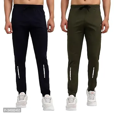 Trendy Polyester Blend Track Pant Pack of 2-thumb0