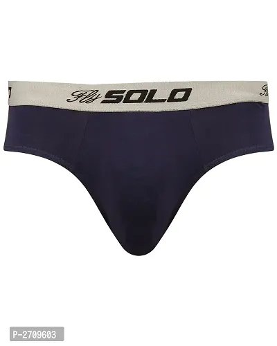 Men's Cotton Solid Basic Brief